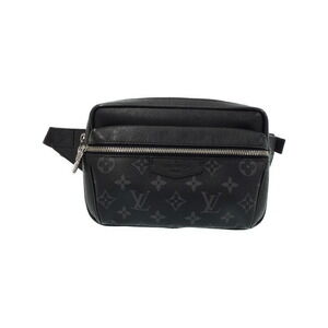 Louis Vuitton Taiga Black Leather Rama Bum Bag Outdoor Body